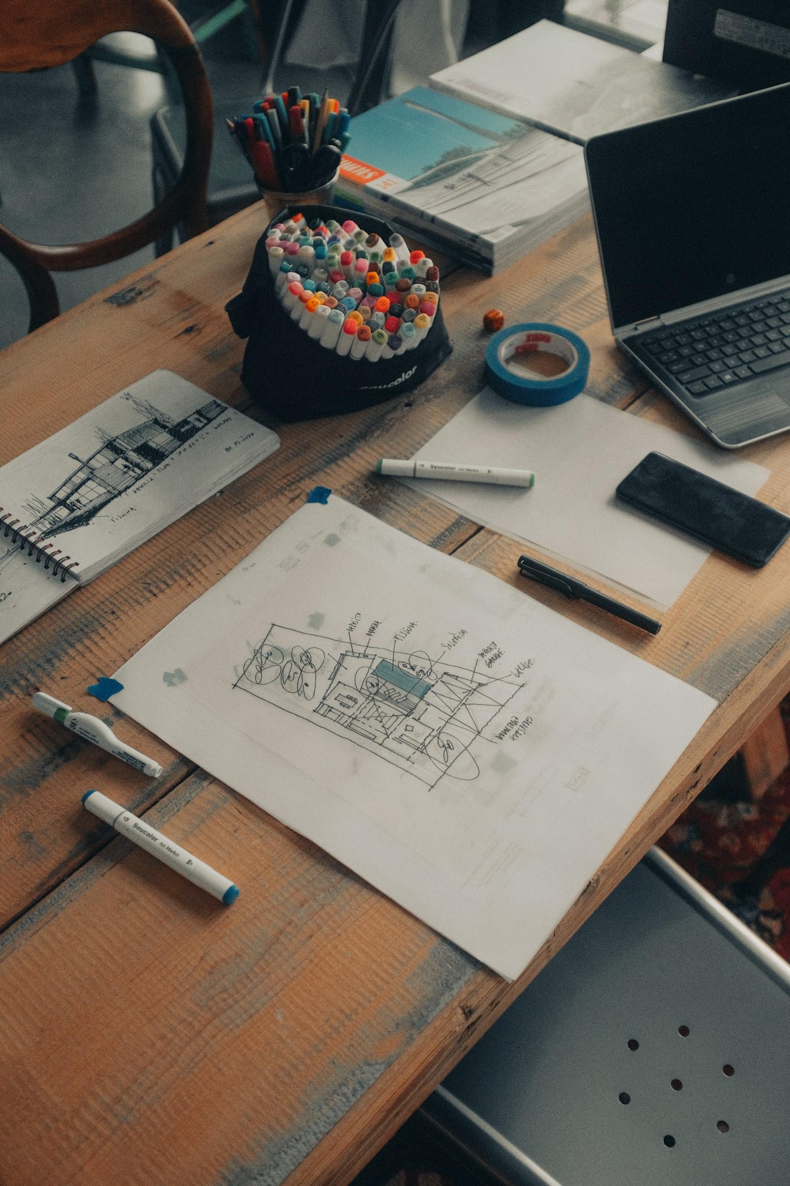Founder preparing an international customer order in her studio